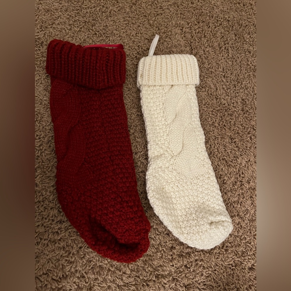 Set of two Christmas stockings